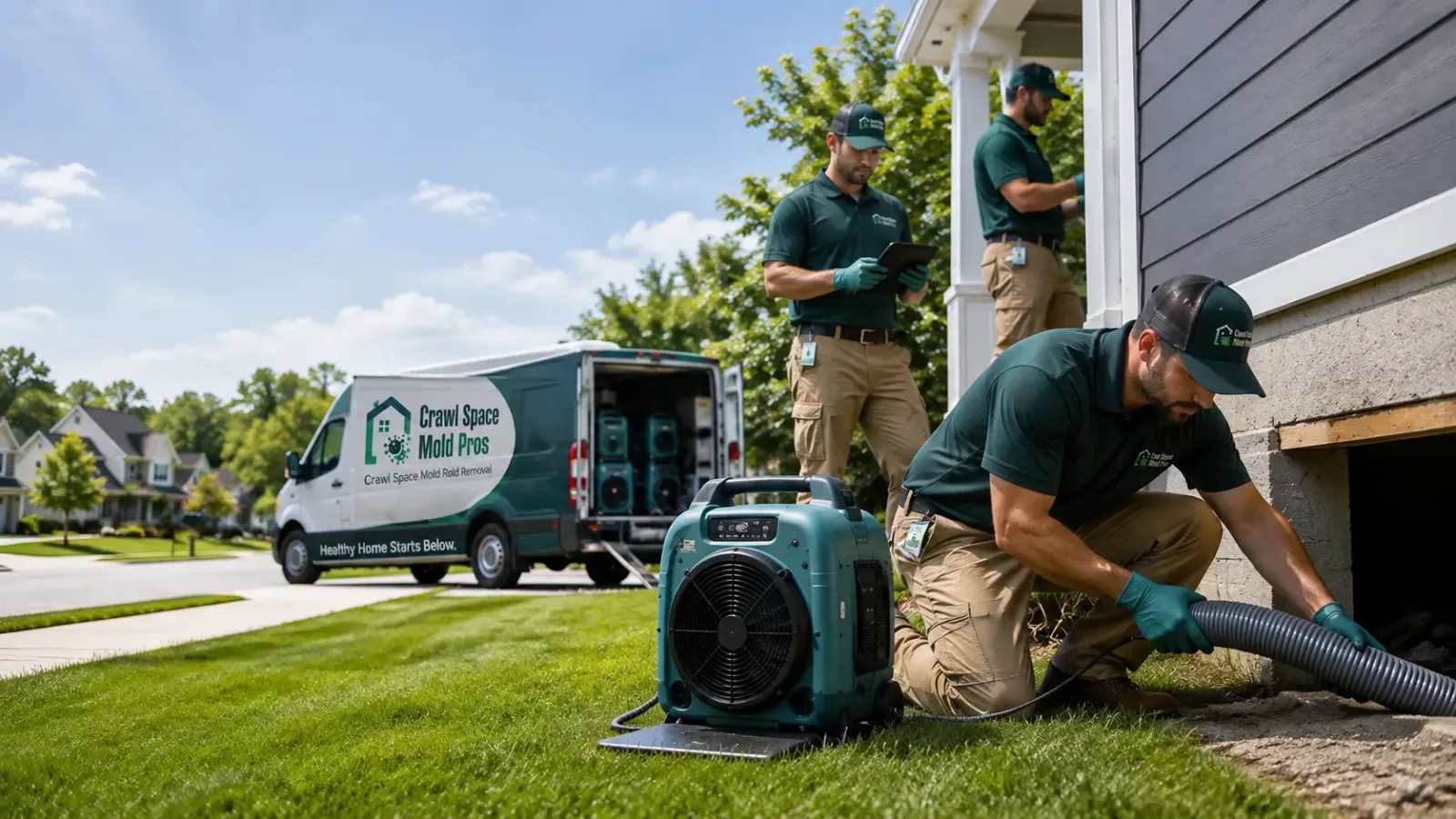 Crawl Space Mold Removal in Akron, NY